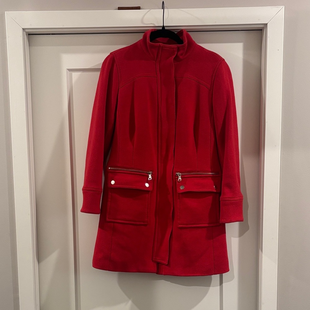 INC International Concepts Red Trench Coat